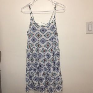 flowy patterned dress